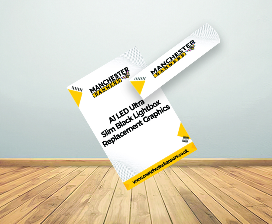 A1 LED Ultra Slim Black Lightbox Replacement Graphics