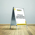 A1 Pavement A-frame Sign Board (With Printed Poster)