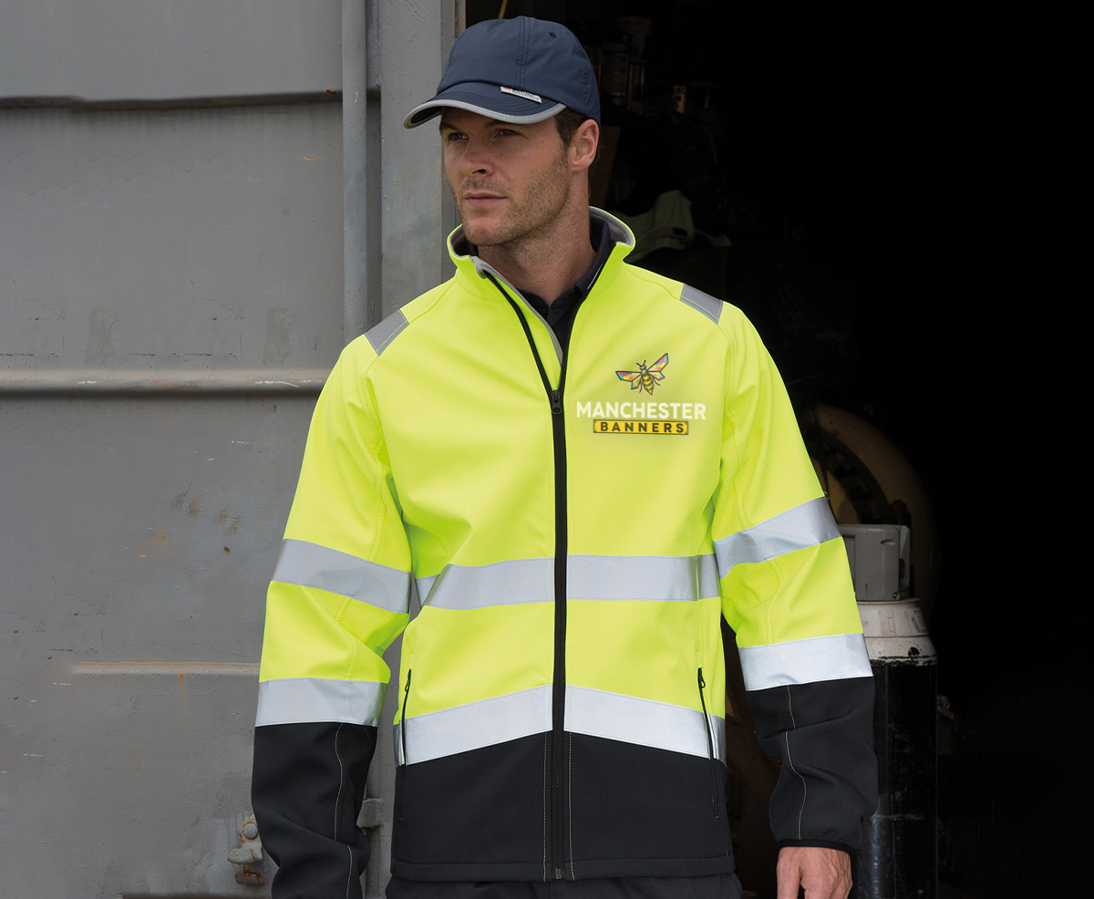 Custom Hi Vis Safety Softshell Jacket