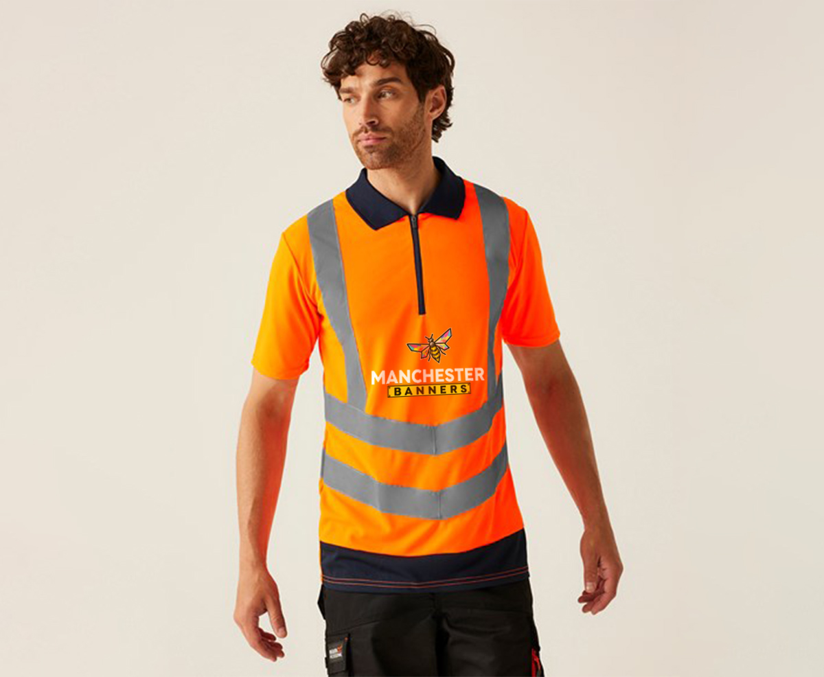Custom Printed Hi Vis Pro Polo