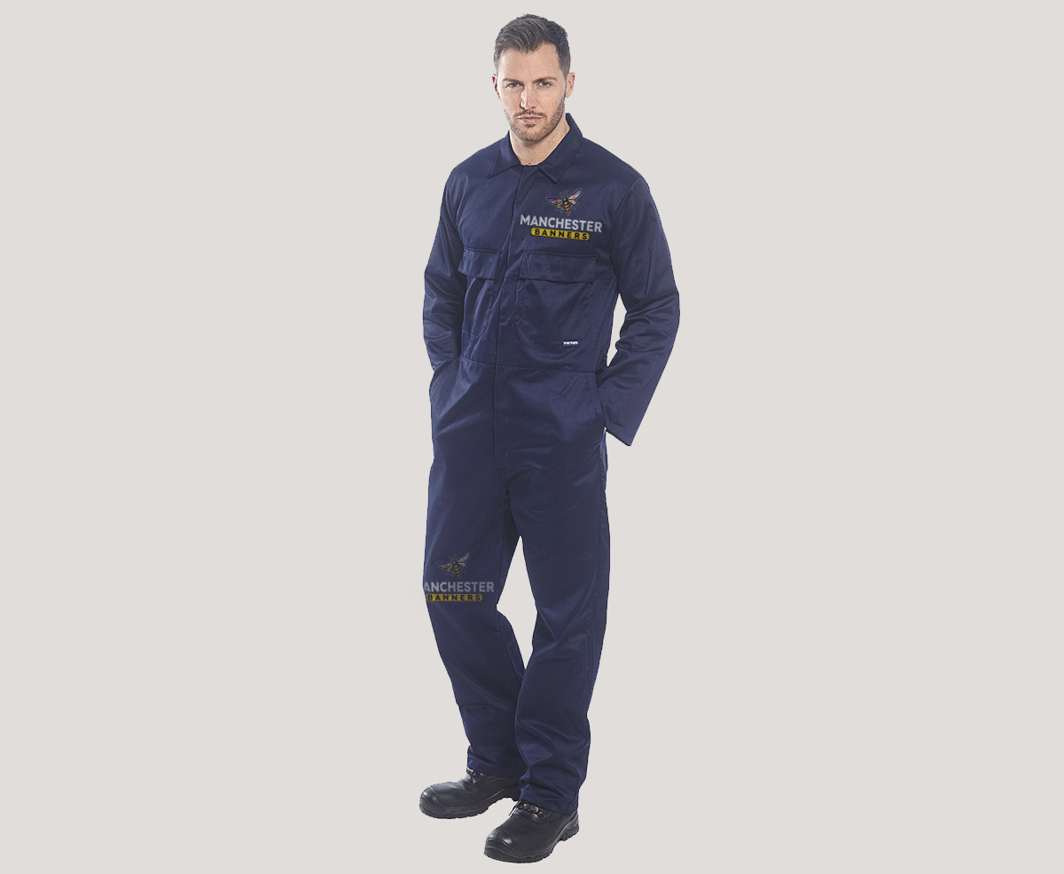 Custom Zip Work Coverall Printing