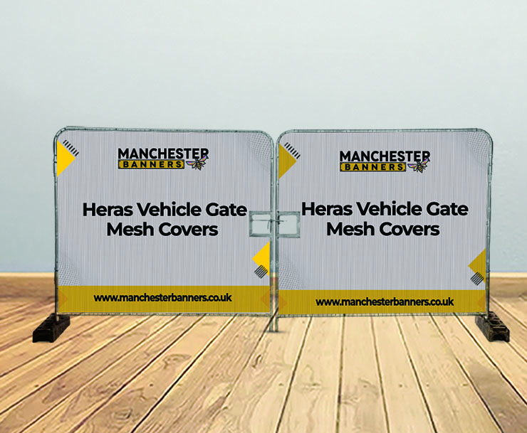 Heras Vehicle Gate Mesh Covers