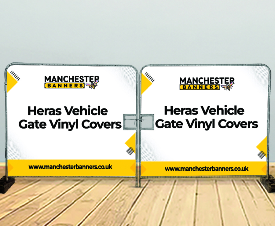 Heras Vehicle Gate Vinyl Covers