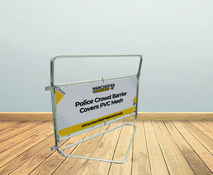 Police Crowd Barrier Covers PVC Mesh