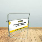 Police Crowd Barrier Covers PVC Vinyl