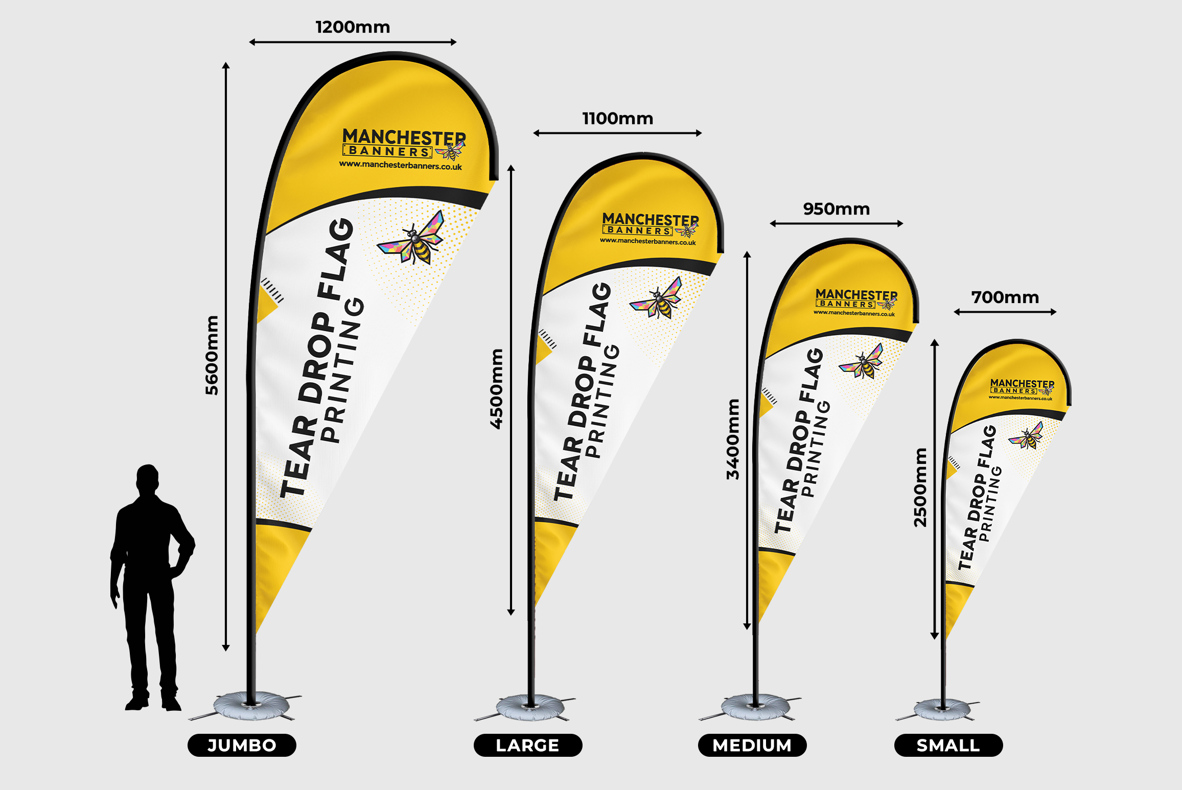 Tear Drop Flags