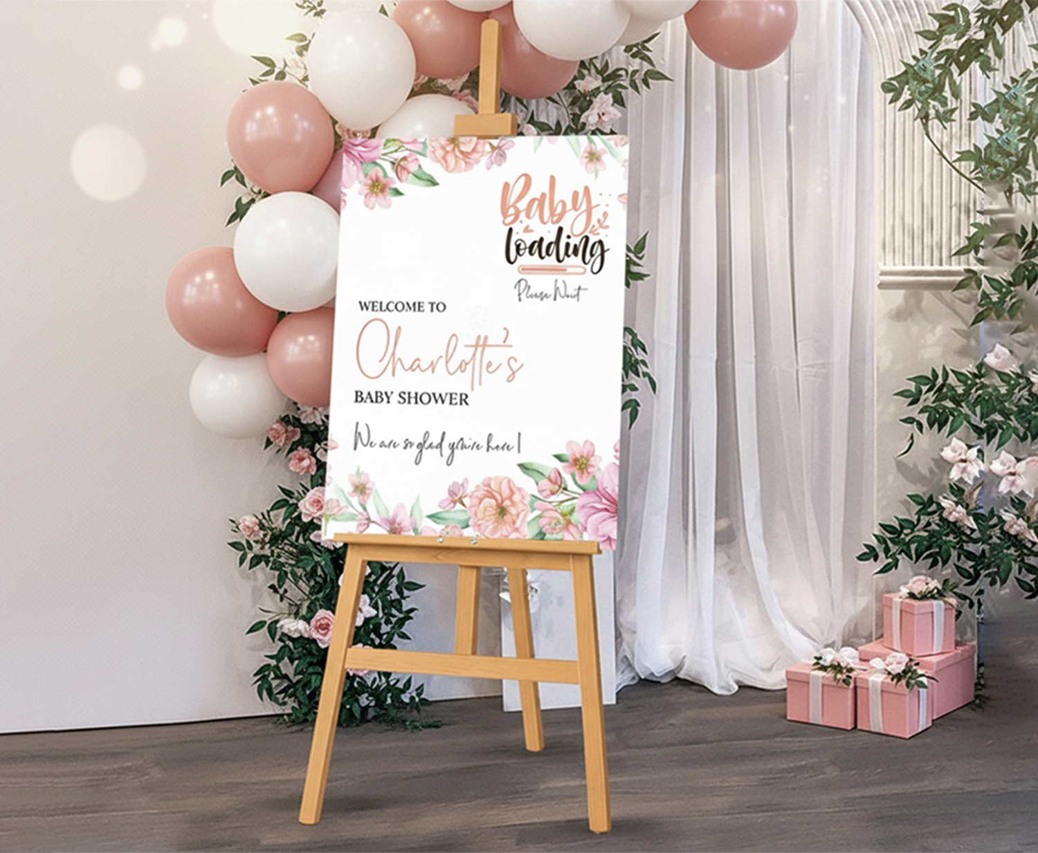 Retail Supermarket Easel With Printed Sign