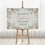 Baby Shower Easel With Printed Sign