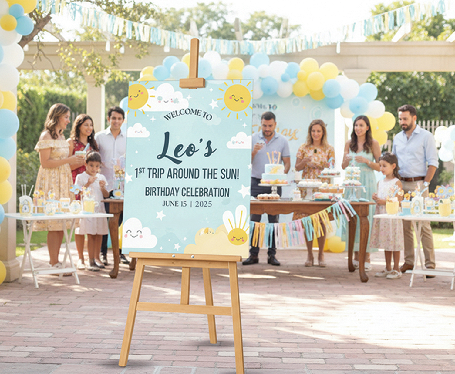 Retail Supermarket Easel With Printed Sign