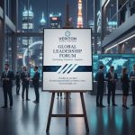 Corporate Conference Easel With Printed Sign