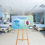 Healthcare Easel With Printed Sign