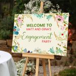 Welcome Sign Stand With Printed Board