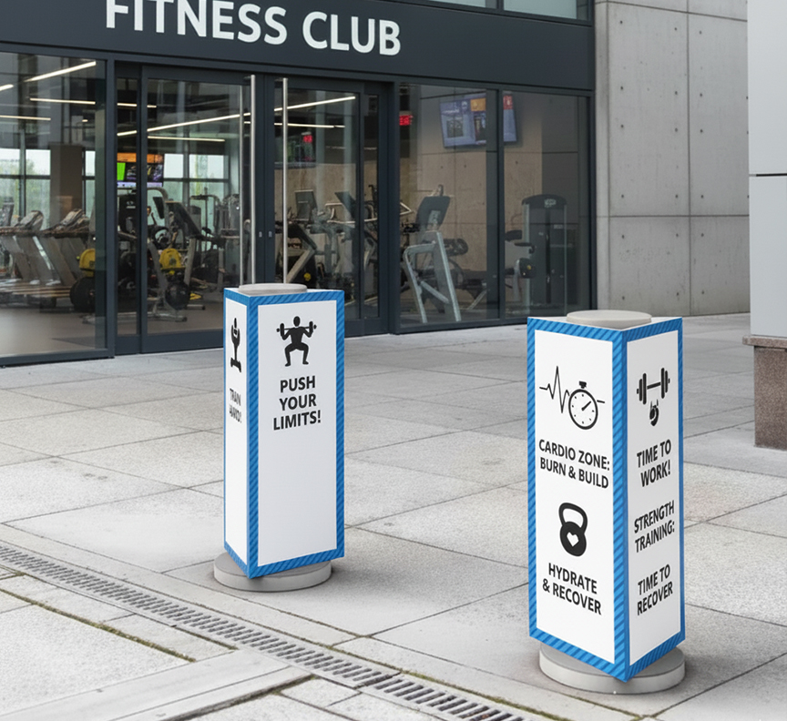 Printed Bollard Covers